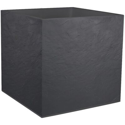 EDA Pot carré VOLCANIA Beige Calcaire - 40 cm Double paroi - avec zone de rétention d'eau Dim. 39,5 x 39,5 x 43,5 cm - Volume 31 L - Publicité EDA Pot carré VOLCANIA Beige Calcaire - 40 cm Double paroi - avec zone de rétention d'eau Dim. 39,5 x 39,5 x 43,5 cm - Volume 31 L - Publicité