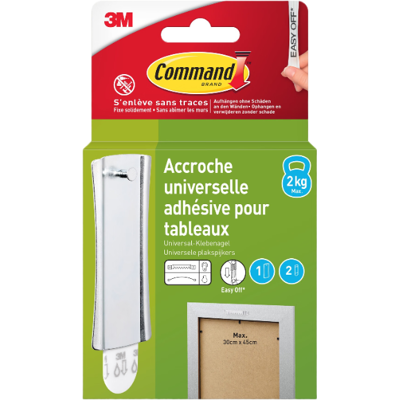 Command Accroche universelle adhésive pour tableaux - Publicité Command Accroche universelle adhésive pour tableaux - Publicité