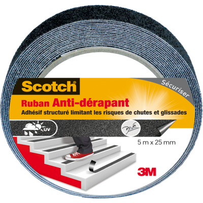 Ruban antidérapant étanche Scotch - Réparation 25mm x 5m - Publicité Ruban antidérapant étanche Scotch - Réparation 25mm x 5m - Publicité