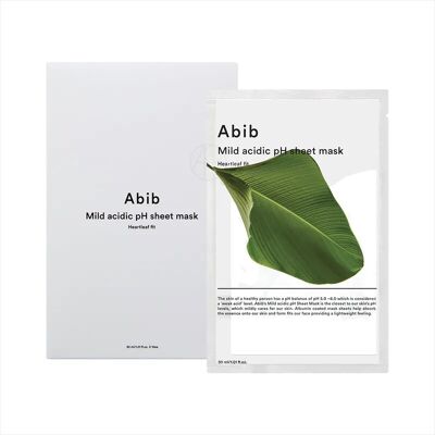 Abib Masque en tissu pH Heartleaf - 30ml - Publicité Abib Masque en tissu pH Heartleaf - 30ml - Publicité