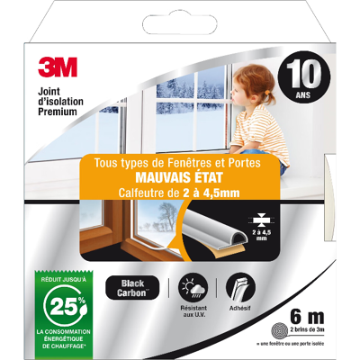 3M™Joint Mauvais Etat Premium Blanc Blanc 6m - Publicité 3M™Joint Mauvais Etat Premium Blanc Blanc 6m - Publicité