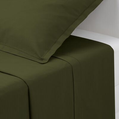 Atmosphera Drap plat kaki - 180 x 290 cm - Publicité Atmosphera Drap plat kaki - 180 x 290 cm - Publicité