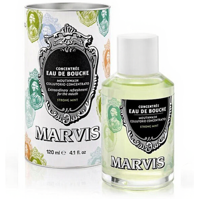 Rinçage buccal à la menthe verte Marvis 120ml - Haleine fraîche & Soins buccaux - Publicité Rinçage buccal à la menthe verte Marvis 120ml - Haleine fraîche & Soins buccaux - Publicité