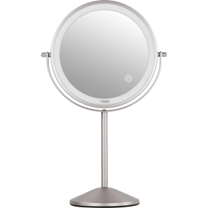 Haepi Bella - Miroir de maquillage compact et rechargeable avec éclairage puissant, grossissement 10x, double face - Publicité Haepi Bella - Miroir de maquillage compact et rechargeable avec éclairage puissant, grossissement 10x, double face - Publicité