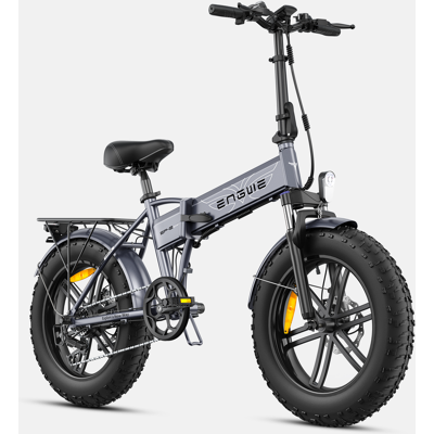 ENGWE EP-2 Boost Vélo électrique pliable avec batterie amovible 48 V 13 Ah, autonomie 120 km, pneus 50,8 x 10,2 cm, 7 vitesses, tous terrains - Gris - Publicité ENGWE EP-2 Boost Vélo électrique pliable avec batterie amovible 48 V 13 Ah, autonomie 120 km, pneus 50,8 x 10,2 cm, 7 vitesses, tous terrains - Gris - Publicité