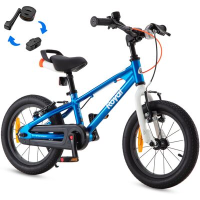 RoyalBaby Vélo pour enfants + Aluminium EZ Freestyle + 16 pouces bleu, Poids net 7.8 kg - Publicité RoyalBaby Vélo pour enfants + Aluminium EZ Freestyle + 16 pouces bleu, Poids net 7.8 kg - Publicité