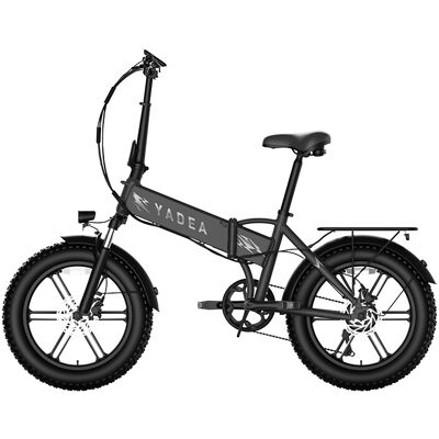 Vélo électrique YADEA Rover pliable à pneus larges, Noir, Pneus tout-terrain 20 × 4,0 pouces, Cadre en alliage d'aluminium, Longue autonomie 90–120 km, Batterie au lithium, Design pliable portable, Absorption des chocs, Conforme CE, Fabriqué et expédié de - Publicité Vélo électrique YADEA Rover pliable à pneus larges, Noir, Pneus tout-terrain 20 × 4,0 pouces, Cadre en alliage d'aluminium, Longue autonomie 90–120 km, Batterie au lithium, Design pliable portable, Absorption des chocs, Conforme CE, Fabriqué et expédié de - Publicité