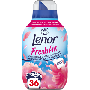 LENOR Fresh Air Adoucissant ultra concentré parfum jardins en fleurs - 36 lavages/504 ml - Publicité LENOR Fresh Air Adoucissant ultra concentré parfum jardins en fleurs - 36 lavages/504 ml - Publicité