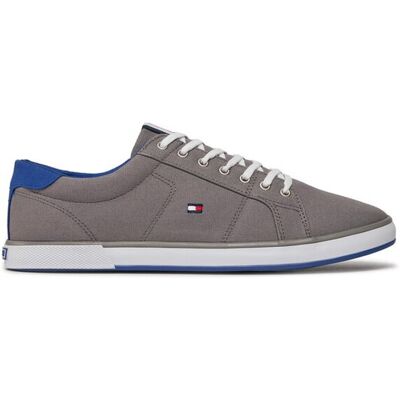 Tommy Hilfiger Baskets Vulcanisées Gris/Bleu 48 - Publicité Tommy Hilfiger Baskets Vulcanisées Gris/Bleu 48 - Publicité