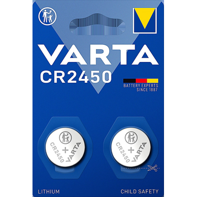 Varta PILE LITHIUM CR2450 x 2 - Publicité Varta PILE LITHIUM CR2450 x 2 - Publicité