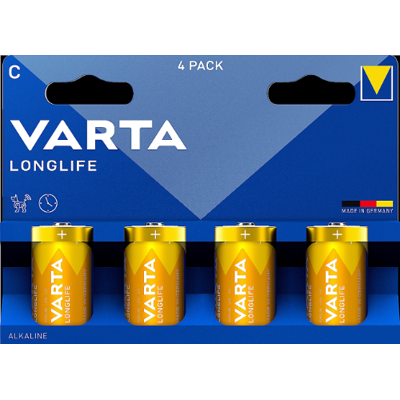 Piles Varta R14 Longlife - Piles - Publicité Piles Varta R14 Longlife - Piles - Publicité