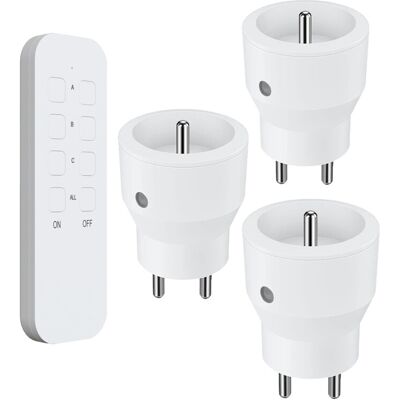 KYF Multiprise 3 prises, 2300W chacune, usage intérieur, télécommandée (avec télécommande) - Publicité KYF Multiprise 3 prises, 2300W chacune, usage intérieur, télécommandée (avec télécommande) - Publicité