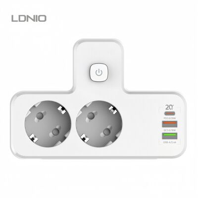 LDNIO Multiprise sans fil PD20W avec prise USB multiple et voyant lumineux, adaptateur de voyage multifonction - Publicité LDNIO Multiprise sans fil PD20W avec prise USB multiple et voyant lumineux, adaptateur de voyage multifonction - Publicité