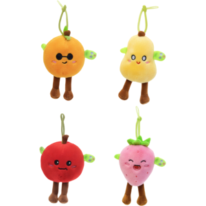 Porte-clés en peluche à longues jambes motif fruit 13 cm (Modèle aléatoire) XLP00695 - Publicité Porte-clés en peluche à longues jambes motif fruit 13 cm (Modèle aléatoire) XLP00695 - Publicité