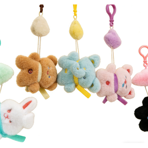 Porte-clés en peluche motif fleur et animal 8 cm (Modèle aléatoire) - Publicité Porte-clés en peluche motif fleur et animal 8 cm (Modèle aléatoire) - Publicité