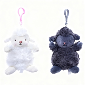 Porte-clés en peluche mouton 12 cm (Modèle aléatoire) - Publicité Porte-clés en peluche mouton 12 cm (Modèle aléatoire) - Publicité