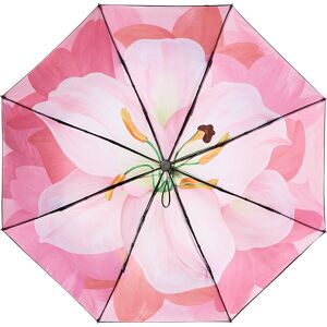Beneunder BM398 Parapluie avec revêtement noir - Fleur rose - Publicité Beneunder BM398 Parapluie avec revêtement noir - Fleur rose - Publicité