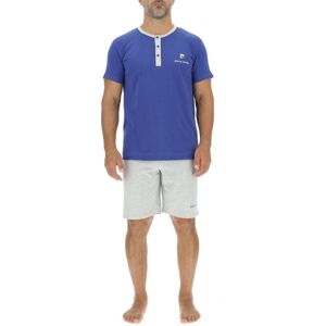 PIERRE CARDIN Pyjama pour homme ENC bleu royal/gris clair - Taille 2XL - Publicité PIERRE CARDIN Pyjama pour homme ENC bleu royal/gris clair - Taille 2XL - Publicité