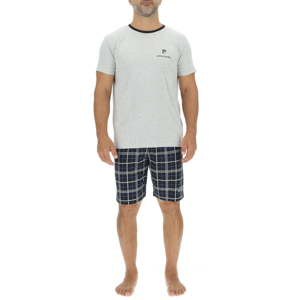 PIERRE CARDIN Pyjama pour homme ENC gris chiné/noir - Taille 2XL - Publicité PIERRE CARDIN Pyjama pour homme ENC gris chiné/noir - Taille 2XL - Publicité