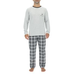 PIERRE CARDIN Pyjama pour homme ENL noir/gris chiné - Taille XL - Publicité PIERRE CARDIN Pyjama pour homme ENL noir/gris chiné - Taille XL - Publicité