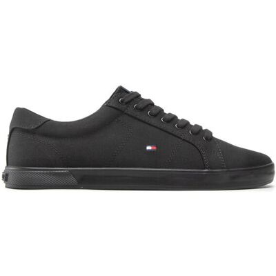 Tommy Hilfiger Baskets Vulcanisées Noir/Noir 46 - Publicité Tommy Hilfiger Baskets Vulcanisées Noir/Noir 46 - Publicité