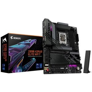 Gigabyte Z890 AORUS Elite WIFI7 Carte Mère – Compatible Processeurs Intel Core Ultra (Série 2), VRM 16+1+2 Phases, DDR5 jusqu’à 8800 MHz (OC), 1 x PCIe 5.0 + 3 x PCIe 4.0, Wi‑Fi 7, LAN 2.5 GbE, Thunderbolt 4 - Publicité Gigabyte Z890 AORUS Elite WIFI7 Carte Mère – Compatible Processeurs Intel Core Ultra (Série 2), VRM 16+1+2 Phases, DDR5 jusqu’à 8800 MHz (OC), 1 x PCIe 5.0 + 3 x PCIe 4.0, Wi‑Fi 7, LAN 2.5 GbE, Thunderbolt 4 - Publicité