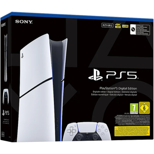 Sony Console PlayStation 5 Slim Digital avec Manette PS5 sans fil Dualsense - Blanc - Version EU - Publicité Sony Console PlayStation 5 Slim Digital avec Manette PS5 sans fil Dualsense - Blanc - Version EU - Publicité