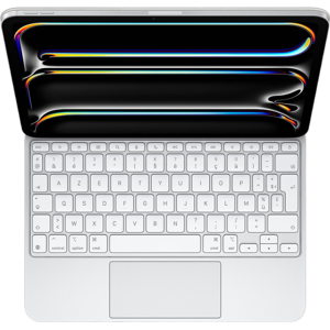 Apple Magic Keyboard pour iPad Pro 11-pouces M5 - Disposition française - Blanc - Publicité Apple Magic Keyboard pour iPad Pro 11-pouces M5 - Disposition française - Blanc - Publicité
