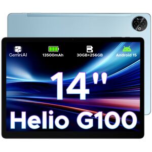 DOOGEE Tab E3 Max Tablette Android 15, écran 14 pouces 2,1K (2160×1440), MTK G100 Octa-core, 32 Go RAM + 256 Go ROM + 2 To TF, batterie 13500 mAh, caméras 16 MP + 2 MP + 8 MP, 4G LTE/5G Wi-Fi GPS GMS - Bleu - Publicité DOOGEE Tab E3 Max Tablette Android 15, écran 14 pouces 2,1K (2160×1440), MTK G100 Octa-core, 32 Go RAM + 256 Go ROM + 2 To TF, batterie 13500 mAh, caméras 16 MP + 2 MP + 8 MP, 4G LTE/5G Wi-Fi GPS GMS - Bleu - Publicité