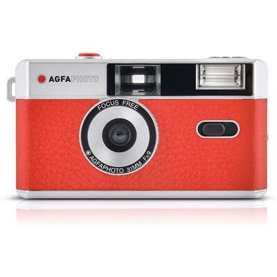 AgfaPhoto Appareil photo argentique 35 mm - Rouge - Publicité AgfaPhoto Appareil photo argentique 35 mm - Rouge - Publicité
