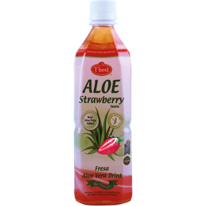TBest T'BEST Lot de 20 boissons à l'aloe vera saveur fraise - 20 x 500 ml - Publicité TBest T'BEST Lot de 20 boissons à l'aloe vera saveur fraise - 20 x 500 ml - Publicité
