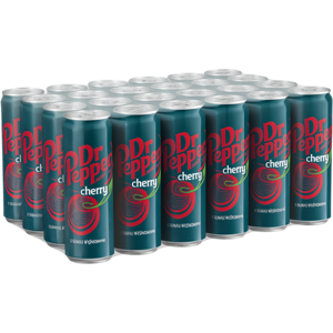 DR PEPPER Soda cherry saveur cerise - 24 x 33 cl - Publicité DR PEPPER Soda cherry saveur cerise - 24 x 33 cl - Publicité