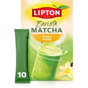 LIPTON Boisson instantanée Matcha Vanille - 10 x 11,3 g - Publicité LIPTON Boisson instantanée Matcha Vanille - 10 x 11,3 g - Publicité
