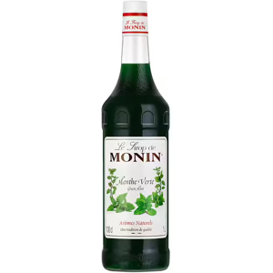 Monin Sirop menthe verte 1 L - Publicité Monin Sirop menthe verte 1 L - Publicité