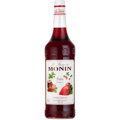 Monin Fraise Jahoda 1l - Sirop - Publicité Monin Fraise Jahoda 1l - Sirop - Publicité