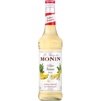 Sirop de Banane Jaune Monin - 700 ml - Publicité Sirop de Banane Jaune Monin - 700 ml - Publicité