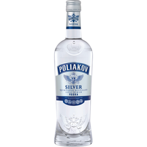 POLIAKOV Vodka Silver 37,5° 70 cl - Publicité POLIAKOV Vodka Silver 37,5° 70 cl - Publicité