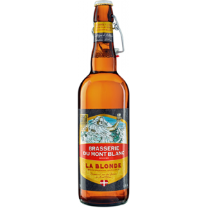 Brasserie du Mont Blanc BLONDE DU MONT BLANC Bière 5,8 % - 75 cl - Publicité Brasserie du Mont Blanc BLONDE DU MONT BLANC Bière 5,8 % - 75 cl - Publicité