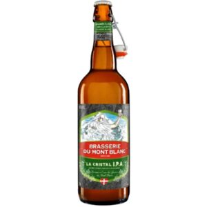 BRASSERIE DU MONT BLANC Bière blonde française Cristal IPA 4,7 % - 75 cl - Publicité BRASSERIE DU MONT BLANC Bière blonde française Cristal IPA 4,7 % - 75 cl - Publicité