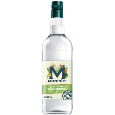 MONPEYI MONPÉYI Rhum blanc traditionnel 49° - 1 L - Publicité MONPEYI MONPÉYI Rhum blanc traditionnel 49° - 1 L - Publicité