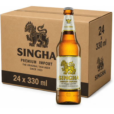 Singha Bière 5 % 24 x 330 ml - Publicité Singha Bière 5 % 24 x 330 ml - Publicité