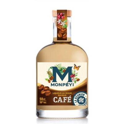 MONPEYI MONPÉYI Liqueur au rhum café 18° - 50 cl - Publicité MONPEYI MONPÉYI Liqueur au rhum café 18° - 50 cl - Publicité