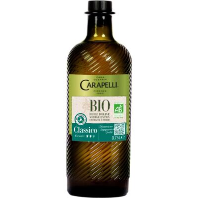 CARAPELLI huile d'olive bio 75cl - Publicité CARAPELLI huile d'olive bio 75cl - Publicité