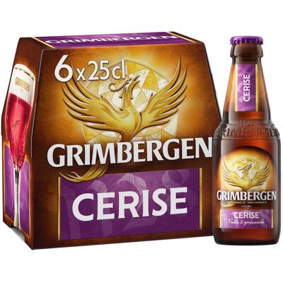 GRIMBERGEN Bière kriek 6x25cl - Publicité GRIMBERGEN Bière kriek 6x25cl - Publicité