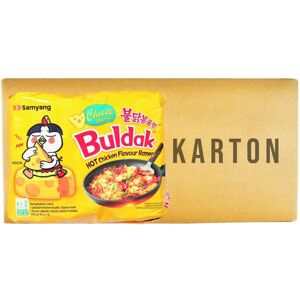 SAMYANG Buldak Nouilles instantanées saveur poulet épicé et fromage - 40 x 140 g - Publicité SAMYANG Buldak Nouilles instantanées saveur poulet épicé et fromage - 40 x 140 g - Publicité