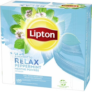 LIPTON Coffret Infusion Menthe fraîcheur 100 sachets - Publicité LIPTON Coffret Infusion Menthe fraîcheur 100 sachets - Publicité
