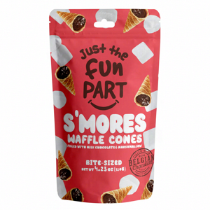 JUST THE FUN PART S'mores chocolat au lait et guimauve 120 g - Publicité JUST THE FUN PART S'mores chocolat au lait et guimauve 120 g - Publicité