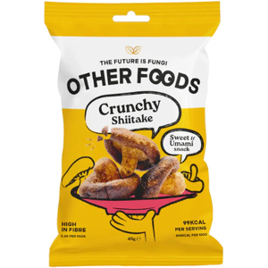 OTHER FOODS Chips de champignons Shiitake saveur umami - 40 g - Publicité OTHER FOODS Chips de champignons Shiitake saveur umami - 40 g - Publicité
