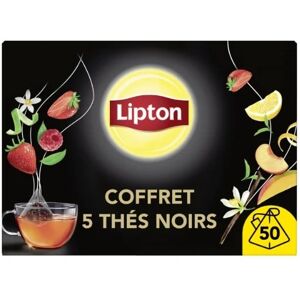 Lipton Coffret de thés parfumés, 50 sachets, 82 g - Publicité Lipton Coffret de thés parfumés, 50 sachets, 82 g - Publicité