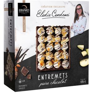 ERHARD Entremets poire chocolat par Élodie Condemi - 480 g - Publicité ERHARD Entremets poire chocolat par Élodie Condemi - 480 g - Publicité